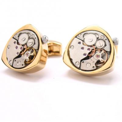 Gold Tone Triangular Watch Movement.JPG